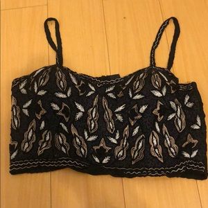 Corset bodice crop top